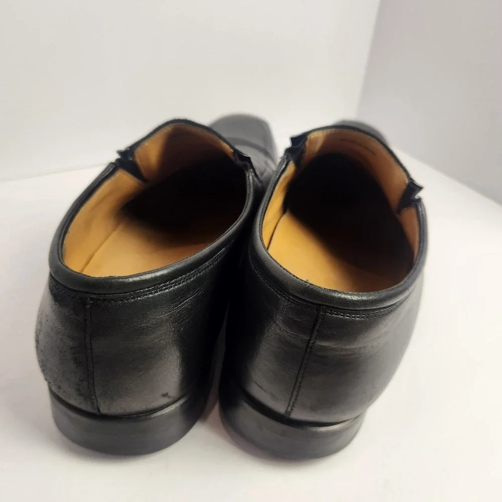 Magnanni Men's Black Leather Classy Comfortable Minimalist Dress Shoes Size 10D‎